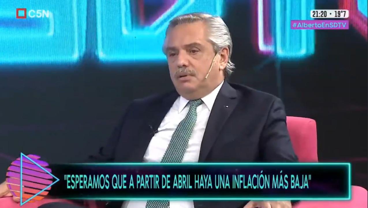 Alberto Fernández en C5N